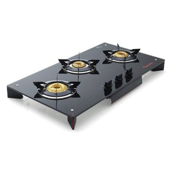 Buy Butterfly Prism Glass Top 3 Burner Gas Stove Kitchen Appliances | Vasanth &amp; Co